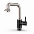 Chrome kitchen faucet with single handle and swivel spout 15 x 5 x 30cm
